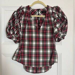 Petersyn Plaid Short Sleeve Top